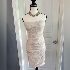 Romeo & Juliet Couture Nude Strapless Dress - Fomal / Informal - Juniors Large